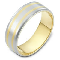 14K Gold Comfort Fit, 6.5mm Wide Wedding Band