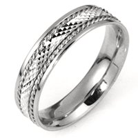 Item # 111651W - White Gold Comfort Fit, 5.5mm Wide Wedding Band