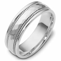 Platinum Comfort Fit, 7.5mm Wide Wedding Band