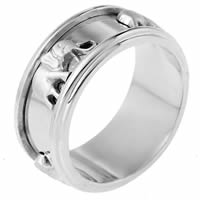 14K White Gold Weddingband.