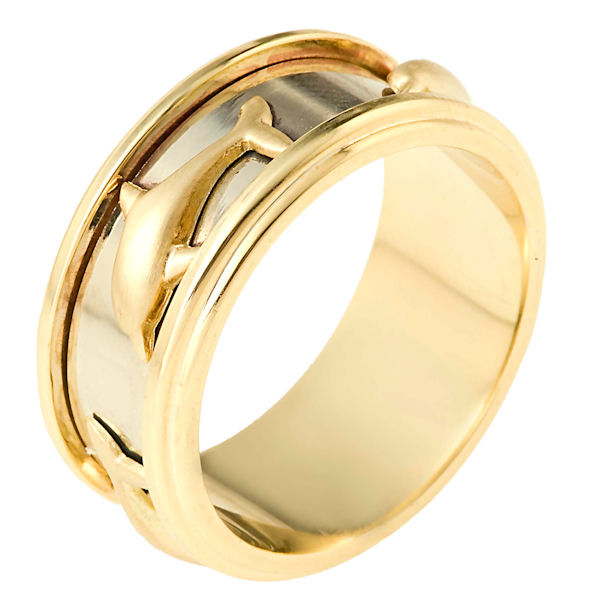 18k 18K Gold   Band gold band Wedding wedding Bands. Two  Tone by Wedding tone Item#111851E two