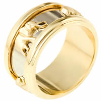 14K Two- Tone Wedding Band.