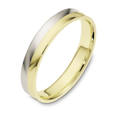 two tones wedding rings