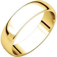 18K Gold Ladies and Mens, 5.0mm Wide Wedding Ring