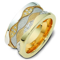 Item # 113291E - 18K Gold Diamond Wedding Ring