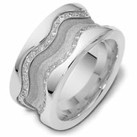 18K White Gold Diamond Anniversary Ring (Over 0.70ct. tw.)