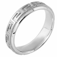 18K Gold, 6.0mm Wide, Comfort Fit, Wedding Band