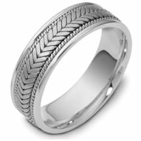 Platinum Hand Made Wedding Band