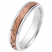 18kt Hand Made Wedding Band
