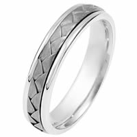 Platinum Hand Made Wedding Band