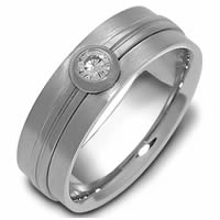 14K Gold Diamond Wedding Ring (0.15CT VS H Color)