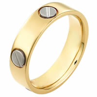 Item # 115151E - 18 kt Gold Wedding Ring