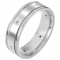 18KT Gold Diamond Wedding Ring (0.10ct. tw.)
