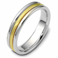 18K Hand Made 5.0mm Wide, Comfort Fit Wedding Band