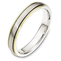 18K Gold 4.0mm Wide, Comfort Fit Wedding Band
