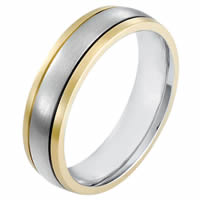 18K Gold 6.0mm Wide, Comfort Fit Wedding Band