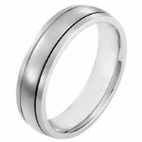 Gold 6.0mm Wide, Comfort Fit Wedding Band
