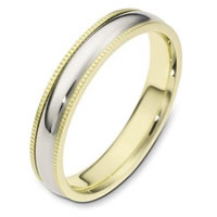 18K Gold 4.0mm Wide, Comfort Fit Wedding Band