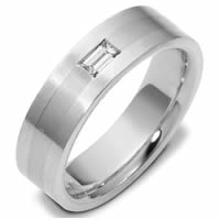 Platinum Diamond Wedding Band (0.20ct. VS1/G-H)