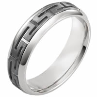 Titanium and Gold Band.