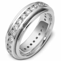 Item # 116141WE - 18K Gold Diamond Eternity Ring 