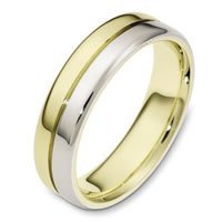 Item # 116441 - White and Yellow Gold Wedding Ring