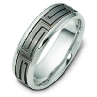 Titanium and Gold Band.
