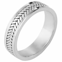 Platinum, Comfort Fit, 5.5mm Wide Wedding Band
