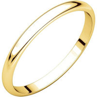 Item # 116761x - 10K Gold 2 mm Women Plain Wedding Ring