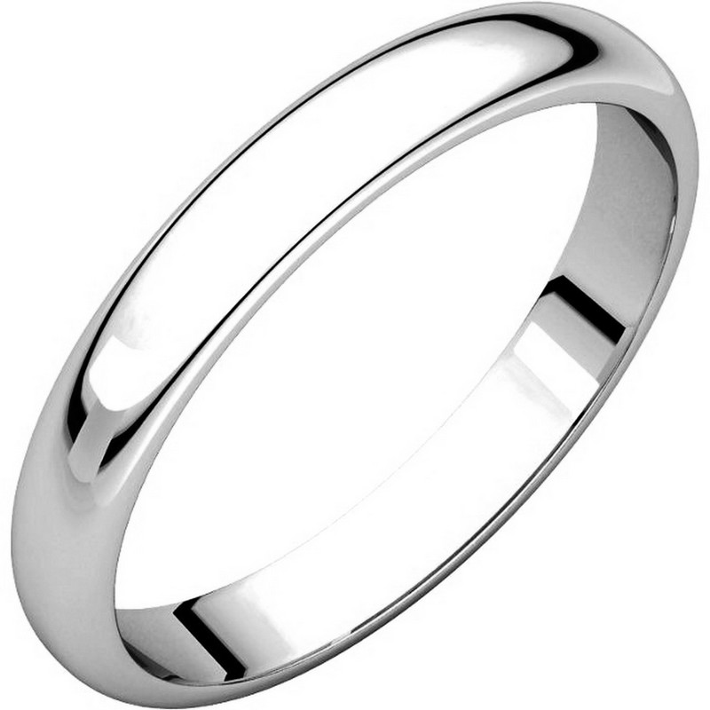 14K White Gold 4mm Wide Plain Wedding Band 14K White Gold 4mm Wide Plain Wedding Band