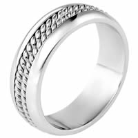 Gold, Comfort Fit, 7.0mm Wide Wedding Band