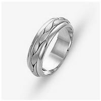 Platinum hand made Wedding Band