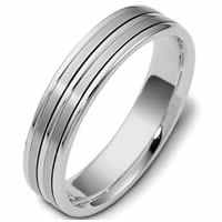 Platinum hand made Wedding Ring