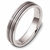 Titanium and Gold Band.