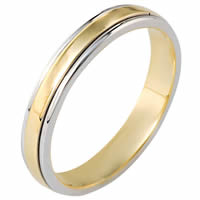 18 Gold, Comfort Fit, 4.0mm Wide Wedding Band