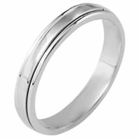 Palladium, Comfort Fit, 4.0mm Wide Wedding Band