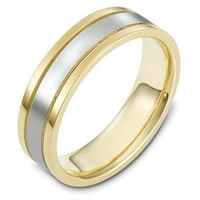 18K Gold, Comfort Fit, 6.0mm Wide Wedding Band