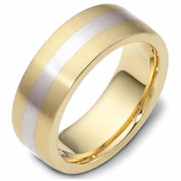 18K Gold, Comfort Fit, 7.5mm Wide Wedding Band