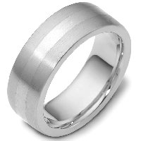 Item # 117731AG - Silver Comfort Fit 7.5mm Wide Wedding Band
