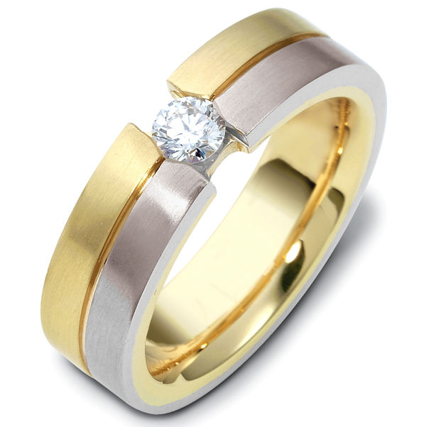 Platinum gold (0.22ct.) Band, wedding platinum Diamond Wedding vs 18kt band Gold