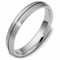Palladium, Comfort Fit, 4.0mm Wide Wedding Band