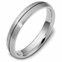 Gold, Comfort Fit, 4.0mm Wide Wedding Band
