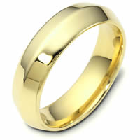Modern Yellow Gold Wedding Band