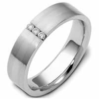Palladium Diamond Wedding Band  (0.05ct. tw.)