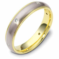 18K Gold Spinning Diamond Wedding Ring(0.09ct.  tw.)