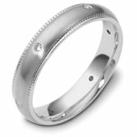 18K Gold Spinning Diamond Wedding Ring(0.09ct.  tw.)