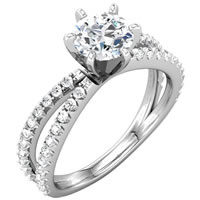 Item # 127635PP - Platinum Diamond Engagement Ring