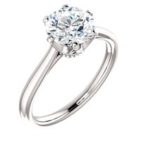 Item # 127682WE - 18K White Gold Solitaire Ring
