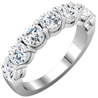 Item # 17862WE - Diamond Anniversary Ring 18K White Gold