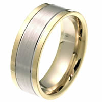Item # 2102441E - 18K Gold Comfort Fit, 8.0mm Wide Wedding Band